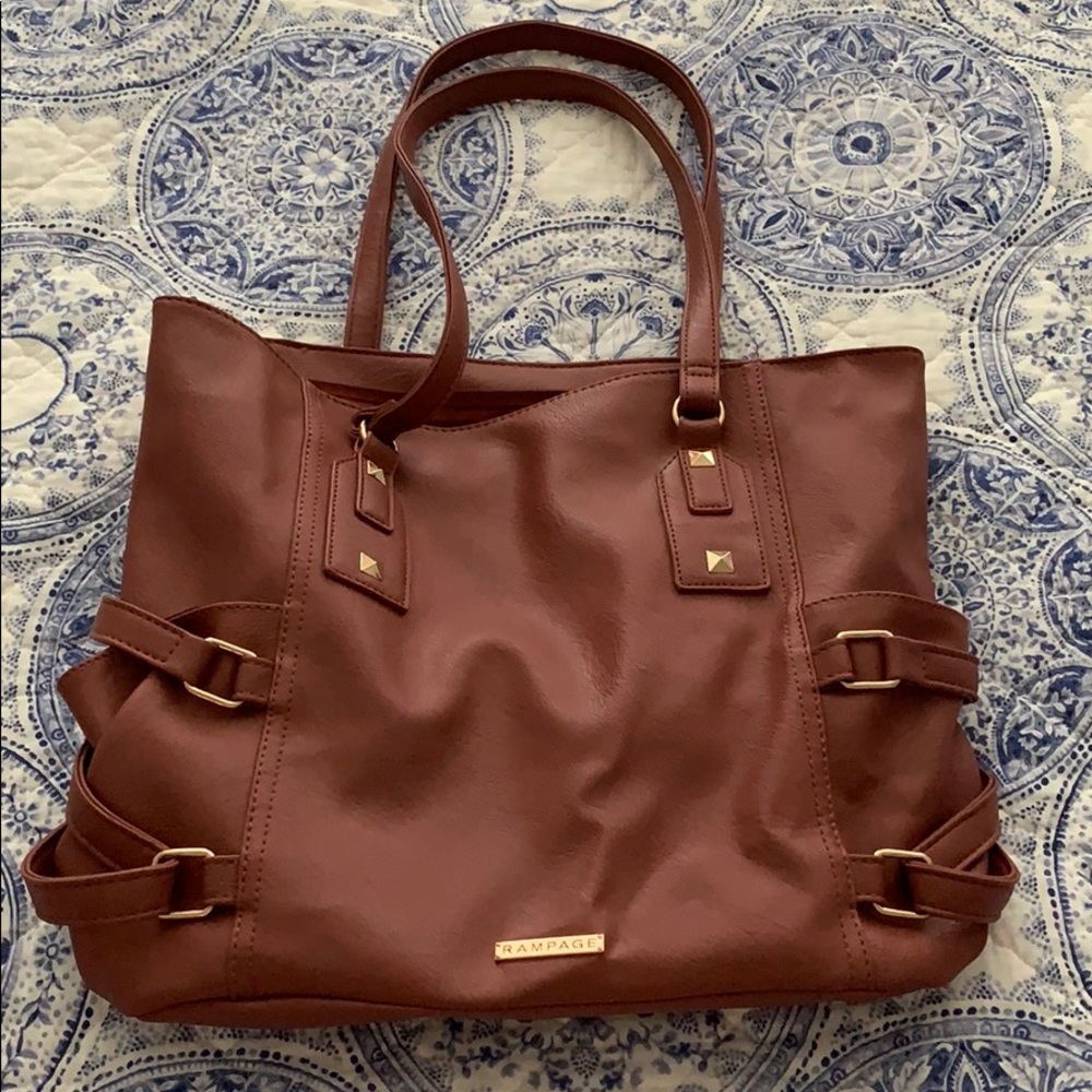 Rampage brand rust colored shoulder bag